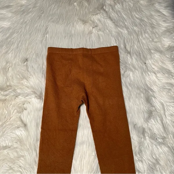 Women's‎ Knit Legging Pull On Tan Rust Brown Sweater Warm Cropped Mid-Rise - Image 7