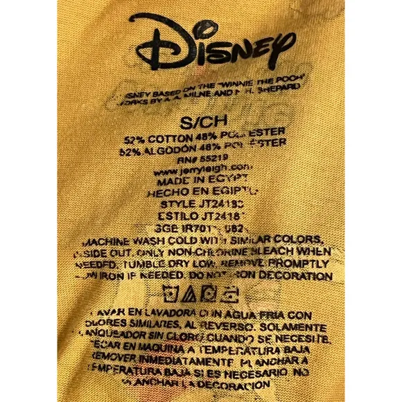 Disney Winnie‎ the Pooh Women's Shirt Size S 22" Long x 15" Pit to Pit - Image 3