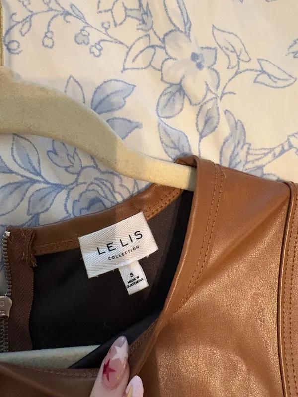 Leather vest top Brown - Image 2