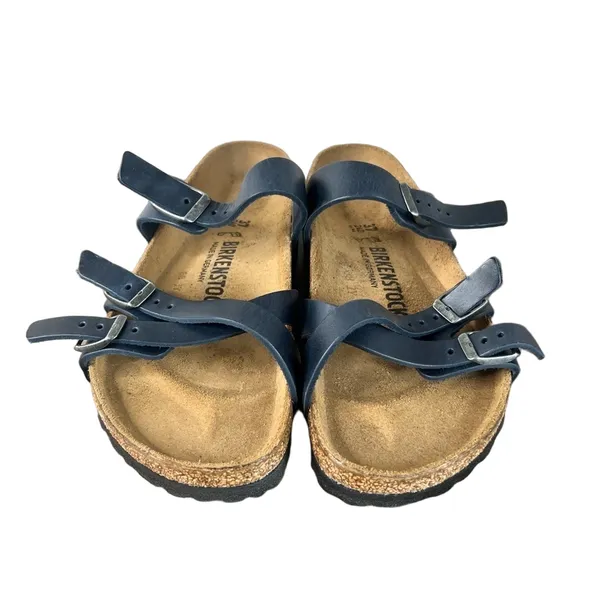 Birkenstock Women's Franca Blue Sandal Size 37 aka 6 #B1234 - Image 4