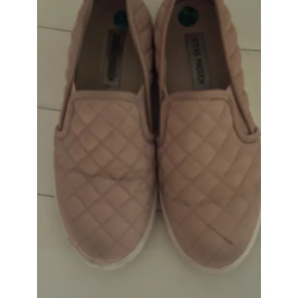 Steve Madden Womens Ecentrcq Quilted Slip On Sneakers Pink Size 6.5 - Image 2