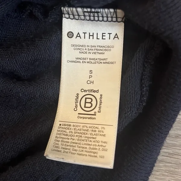 Athleta Dark Blue Long Sleeve Size S - Image 5