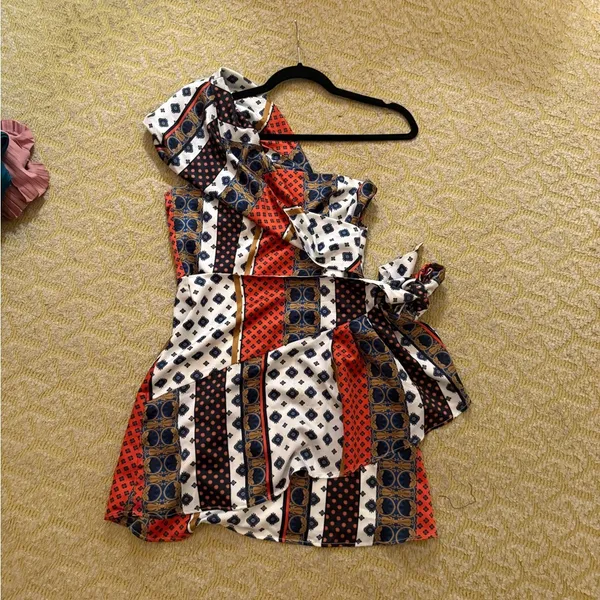 House of Harlow Printed One Shoulder Dress - Image 4
