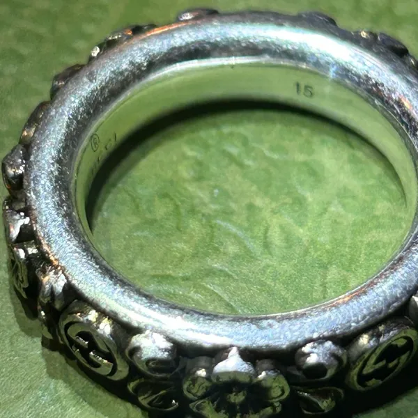 Gucci Interlocking G Flower Ring Ag925 - Image 5