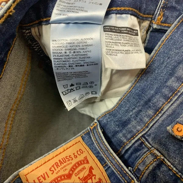 Levi’s‎ wedgie high rise skinny jeans pacific wave sz 26 - Image 8