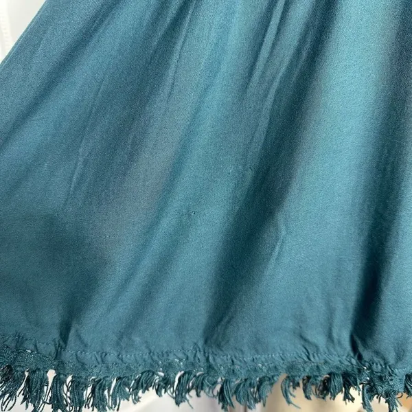 Anthropologie Floreat Senna Fringe Teal Dress Size Small - Image 8