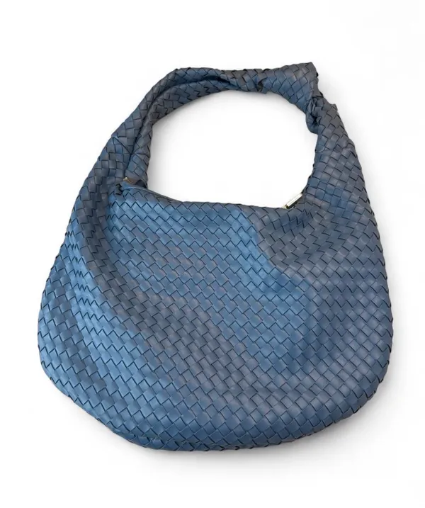 Melie Bianco Blue woven leather Bottega Veneta handbag #luxury #designer - Image 2