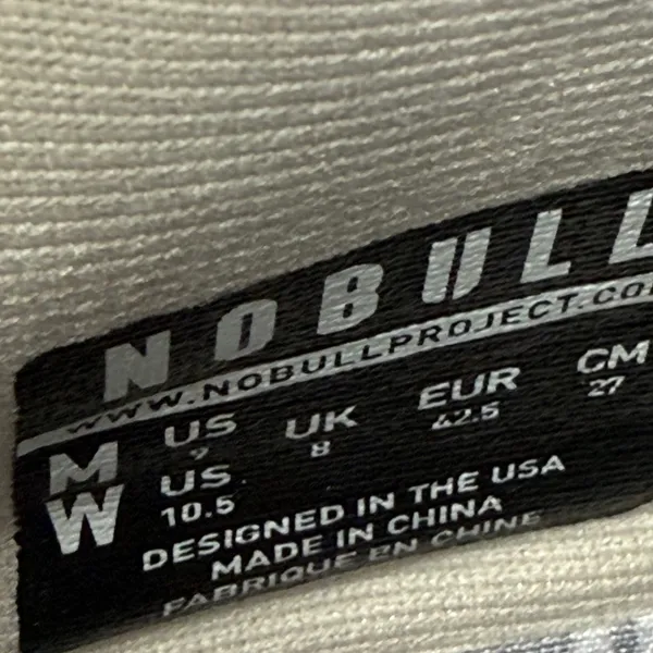 NOBULL Training Shoes Women's Size 10.5‎ Gray Stripe Trainer Sneakers - Image 2