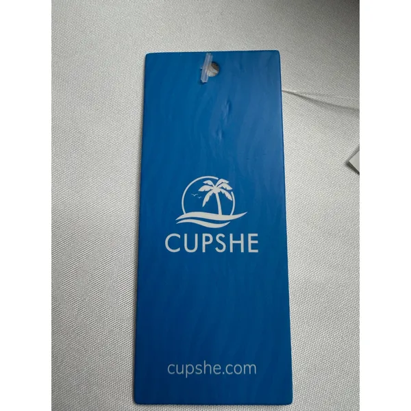 Cupshe Womens Black Deep V-Neck High‎ Cut One Piece Swimsuit CAA12E2F006AA Large - Image 7