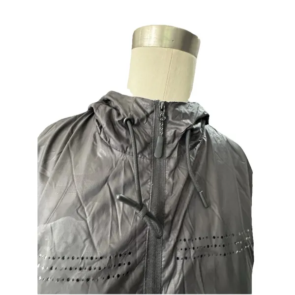 ZYIA Active Black Hooded Windbreaker Jacket Womens Medium M New With Tags NWT - Image 7
