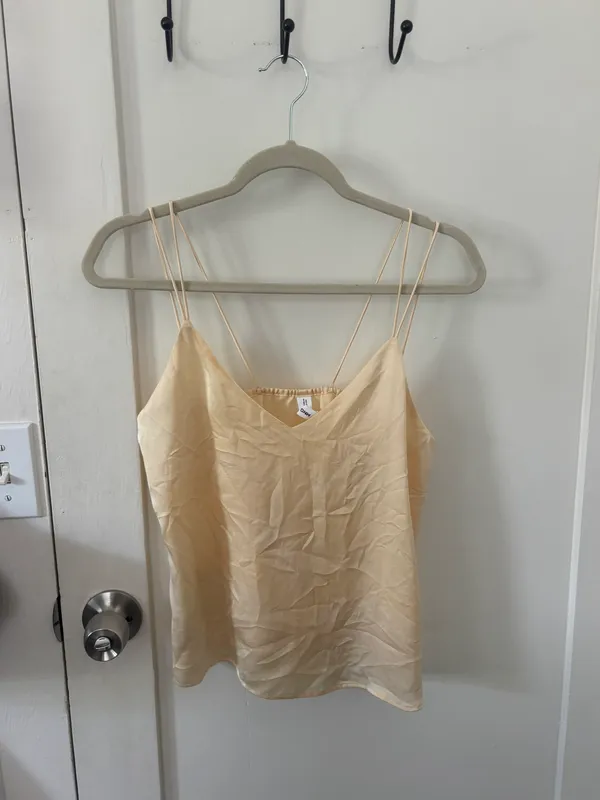 Butter Yellow Silk Top - Image 4