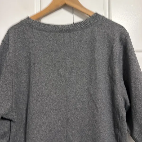 Lululemon Women Heathered Gray‎ Short Sleeve Sweatshirt Drawstring Hem Top Large - Image 10