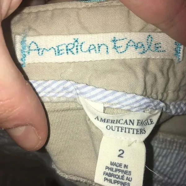American Eagle tan size 2 Y2K mini skirt - Image 2