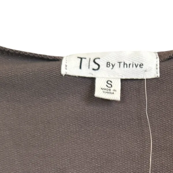 TS by Thrive NWT Taupe Women's V Neck Hoodie Size Small - Image 8