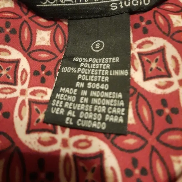 Jonathan Martin Studio Cowl Neck Blouse Small - Image 4