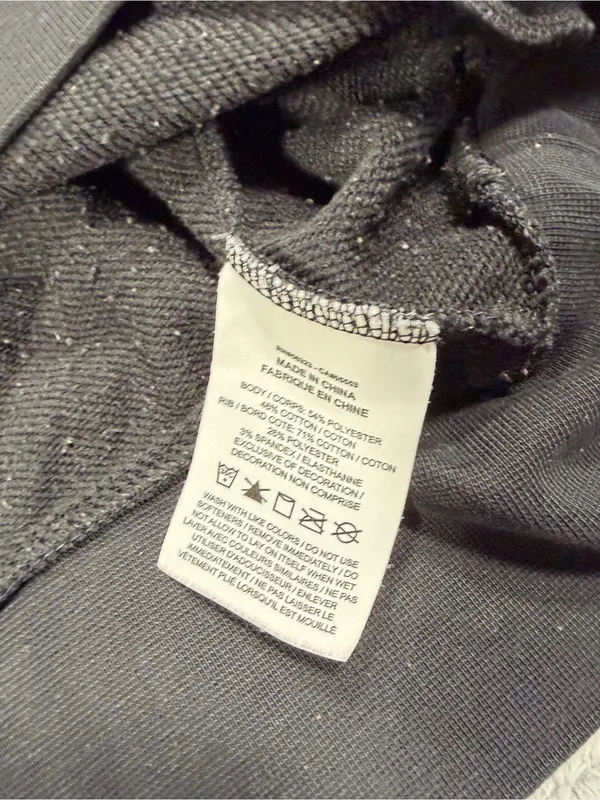 Nike Black Cropped Crewneck Sweatshirt logo medium - Image 9