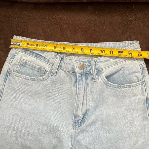 VERVET LOS ANGELES Light Blue Distressed Women's Jeans - Image 9