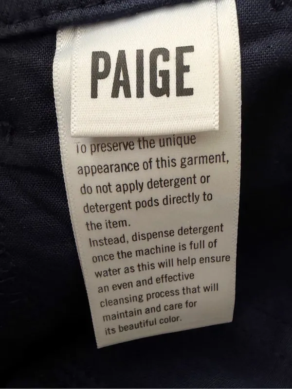 Paige Brooklyn Wide Leg Crop Pants in Vintage Cosmic Navy High Rise Size 25 - Image 14