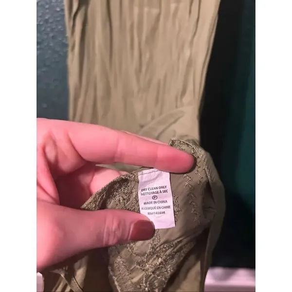Ramy Brook Hailey Dress - Olive Green color. Size Medium - Image 4