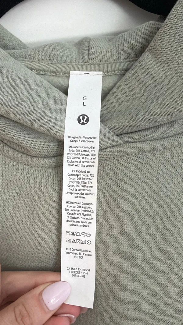 Lululemon Women’s Large Steady State Hoodie - Image 4
