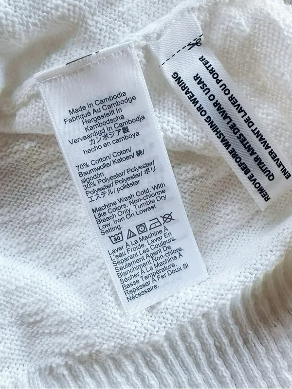 NEW J.Crew Factory White Gauzey Sweater Top - Image 8
