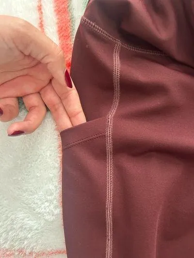 Love Her Burgundy Leggings - Image 3