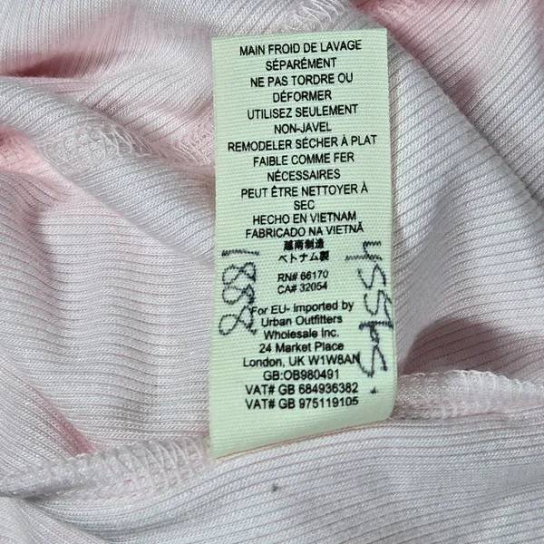 Free People Dale‎ Tank Top Ballet Ribbed Lace Open Back Pink OB980491 M - Image 7