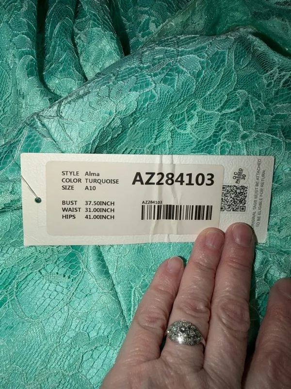 Beautiful New Azazie Alma Lace Fit-and-Flare Dress - Image 9