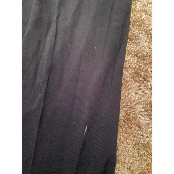 Veronica Beard Grigore Viscose Black Straight Leg Trouser Pant Minimalist Career - Image 3