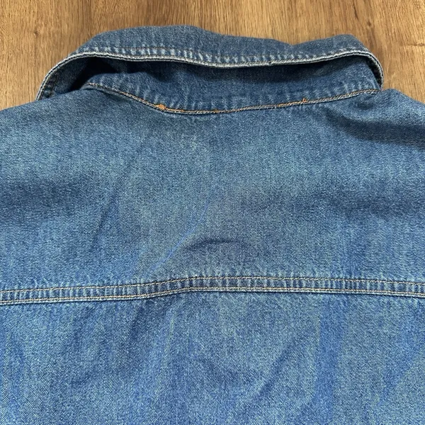 Vintage Green Field Western Decorative‎ Denim Shirt - Image 10