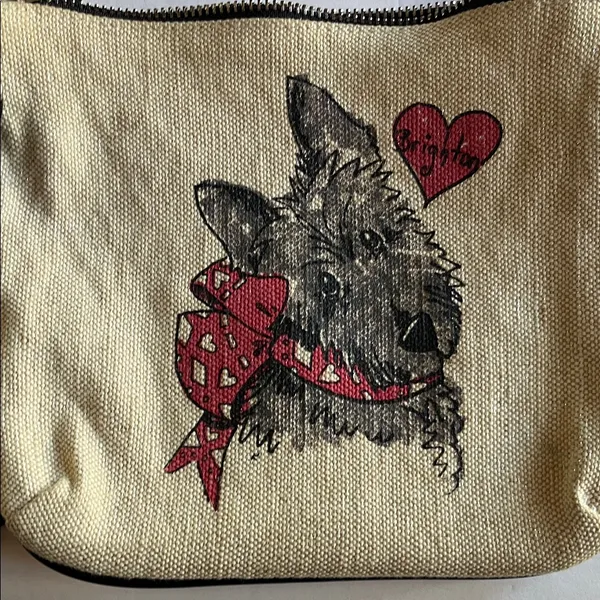 Brighton Chic Cream and Black with silver lining & prints on both sides - Image 4