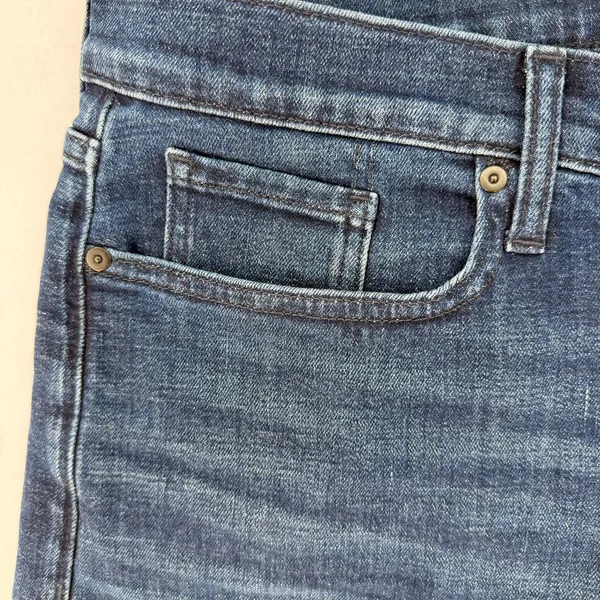 Banana Republic High Rise Wide Leg Crop Denim Jeans Dark Wash Plus Size 35 NWT - Image 7