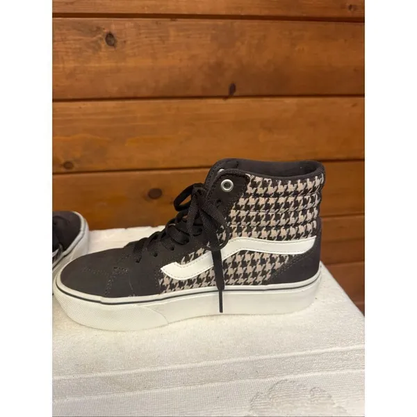 Vans Womans Filmore Hi Platform high-top sneakers brown plaid mix Sz 6.5 - Image 5