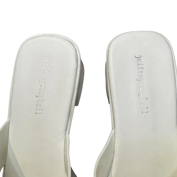 Jeffrey Campbell Shoes Womens Size‎ 10 White Block Heel Slide Sandals Mules - Image 3