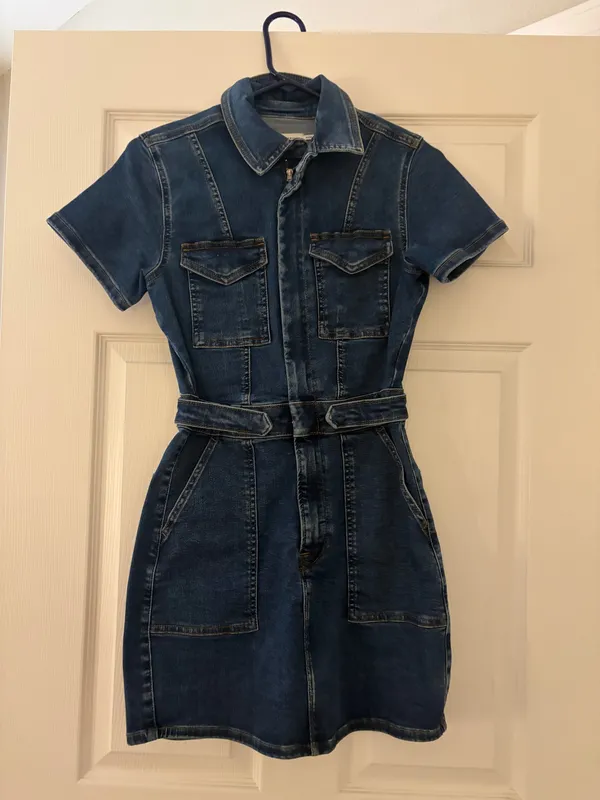 Good American Mini Dress Denim - Image 2