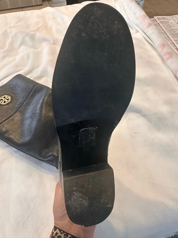 Tory Burch Pebbled Leather Riding Boots  - Image 2