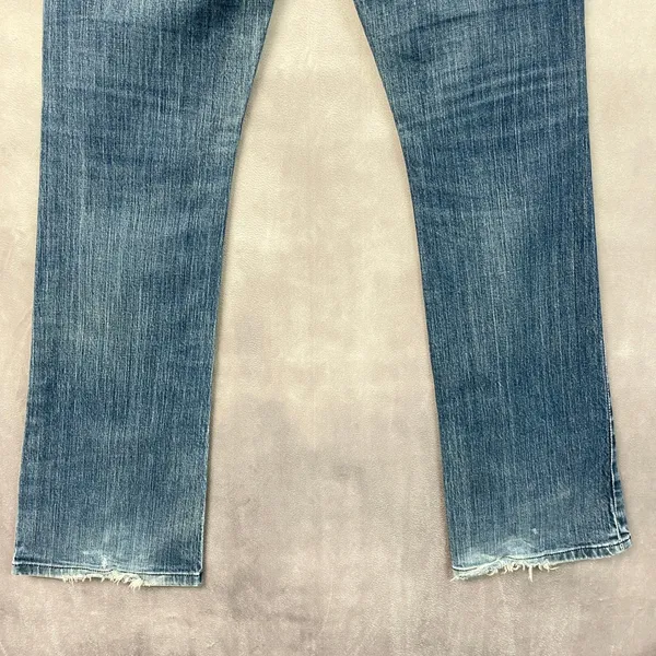 Y2K American Eagle Womens True Boot Jeans Size 6 Low Rise Stretch Indie McBling - Image 7