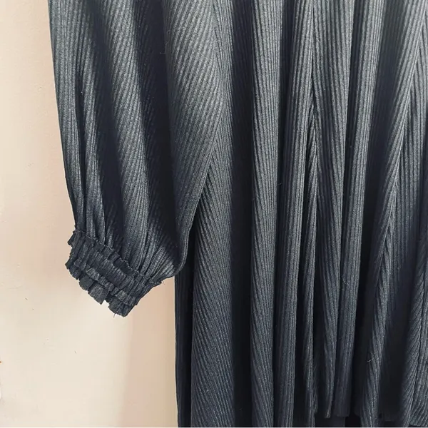 Natural Life Oversized Tunic Dress One Size Long Sleeve Button Front - Image 7