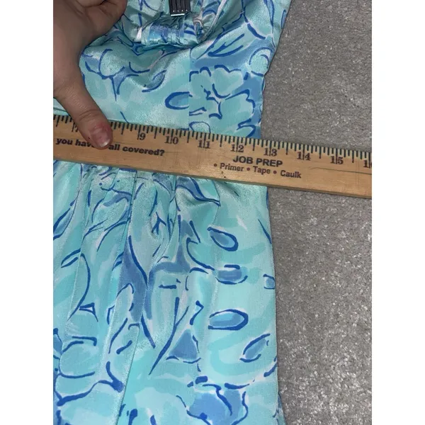 Vineyard Vines Capri Blue Floral Sleeveless‎ V-Neck Maxi Dress 0 - Image 11