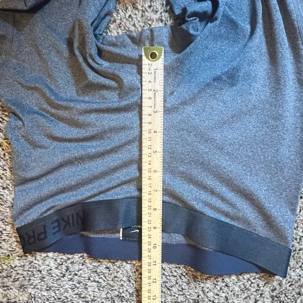 Nike Pro Dri-FIT Womens‎ XL Gray Heathered Athletic Leggings Mesh Panel Training - Image 6