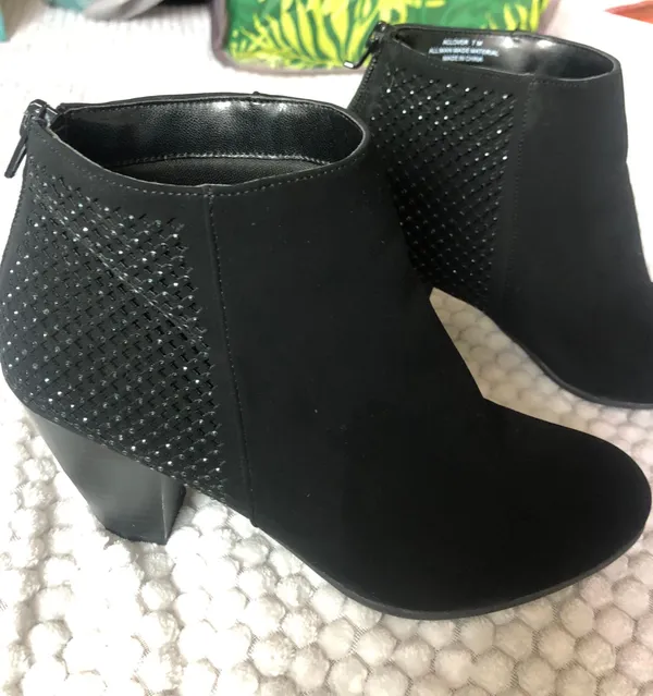Studded Booties Black Size 7 - Image 2