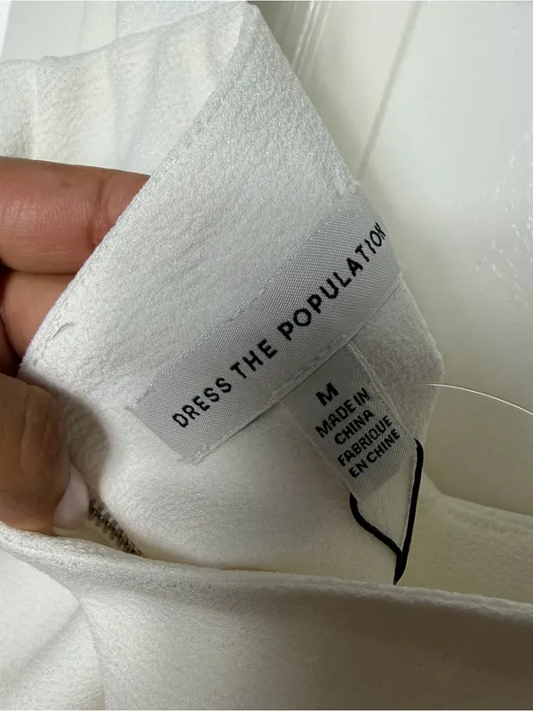 NWT Dress The Population White Tank Top - Image 7