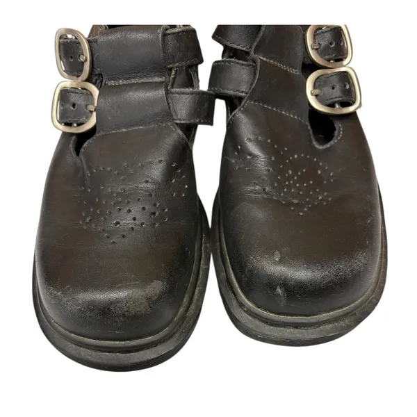 Vintage Dr. Martens Women's‎ Mary Janes Double Buckle Leather Shoes Rare Style 5 - Image 10