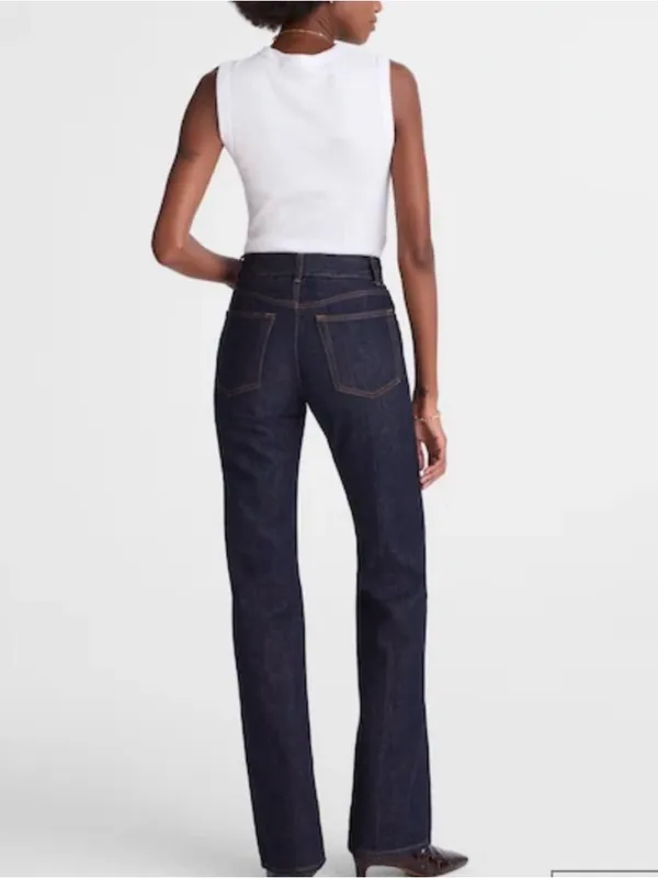Madewell Women’s The Vintage Flare Jean NWT US 26 Petite Dark Wash Cotton - Image 2