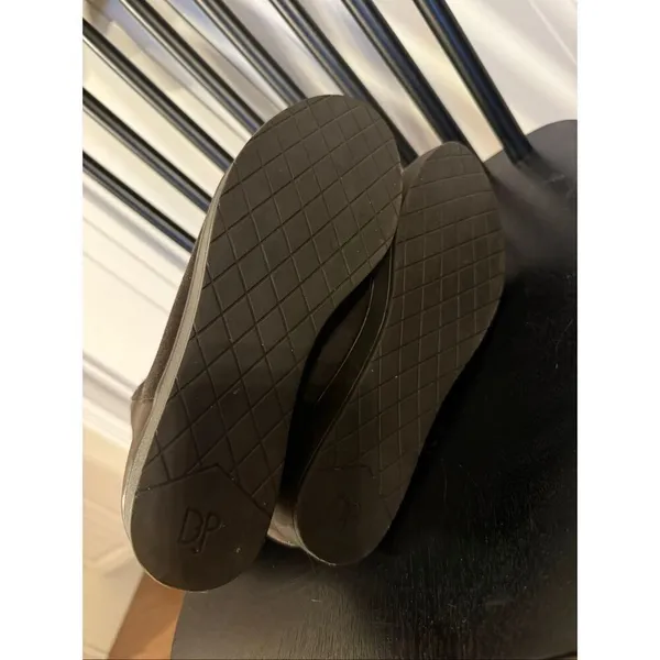 Donald Pliner brown suede Victori wedge tall boots size 7.5 - Image 6