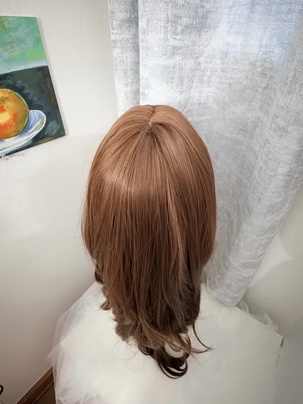 The auburn 65cm Long Straight Layered Middle-Part Capless Wig for Women - Image 5