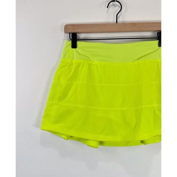 Lululemon Womens Skort Green Pace Rival Mid Rise Swift Mini Skirt Stretch Size 6 - Image 5