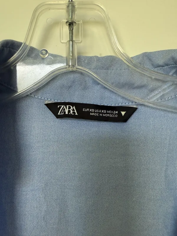 Zara Chambray Shirt Dress - Image 5
