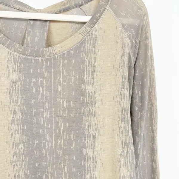 Lululemon Womens Salutation To Savasana Long Sleeve Lounge‎ Burnout Yoga Top - Image 4