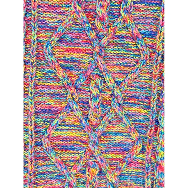 Gap Cable Knit Sweater Womens Large Multicolor Rainbow Space Dye Boho Pullover - Image 4